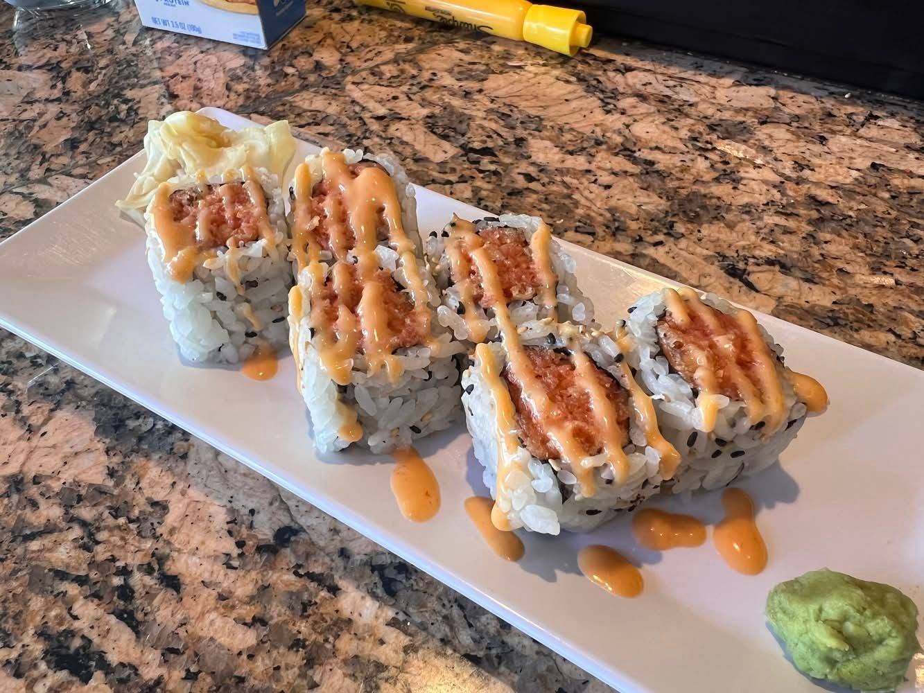 Spicy Tuna Hand Roll.
